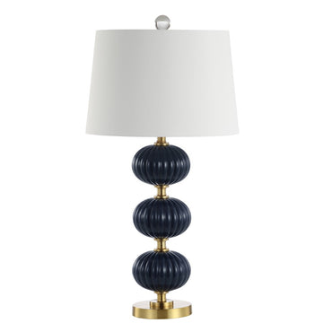 Carter 29.7" Glass LED Table Lamp - JONATHAN Y